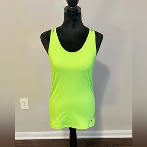 Under Armour Neon Green Fitted Tank Top